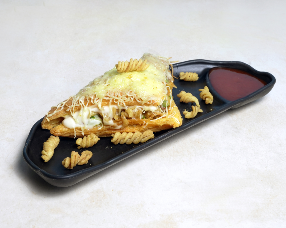 Solid masti puff with cheese